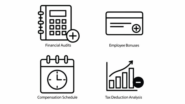 Financial planning and tax analysis concept.