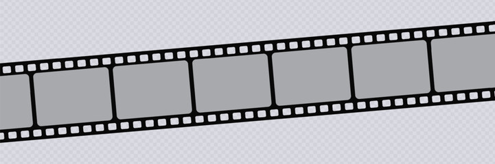 Fototapeta premium Vintage Film Strip Frames and Cinema Reel Borders Vector Collection