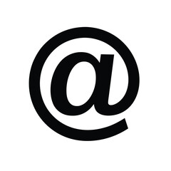Obraz premium At Symbol Icon for Digital Communication