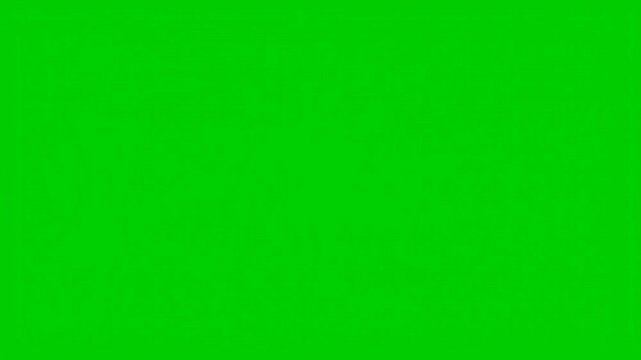 Abstract blue circle on green screen expands and contracts as a simple background element for motion graphics and visual effects