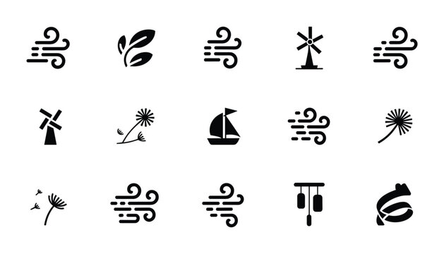 Tropical island vector icons palm trees waves boats floral elements