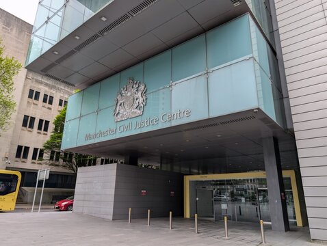 Manchester UK May 10 2026 Manchester Civil Justice Centre. 