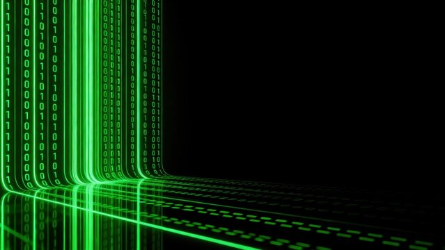 Abstract digital binary code pattern