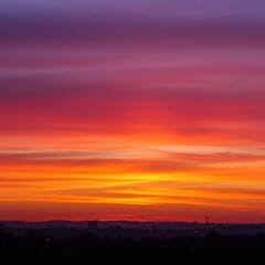 Obraz premium Vivid abstract sunset sky background featuring dramatic orange, pink, and purple hues during the tranquil twilight hour, backdrop, blue, beauty