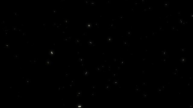 Soft sparkling light fragments floating gently in a dark space creating a beautiful subtle background movement