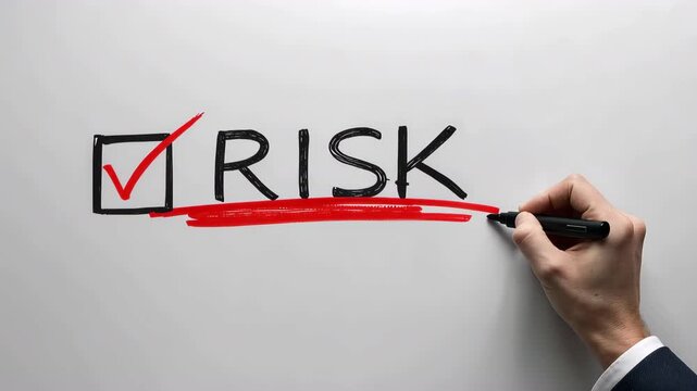 RISKと書き添えて注意点を可視化し日本人の手が示す
