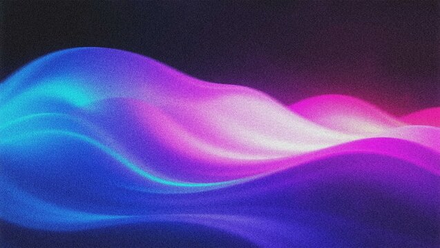 Abstract flowing waves, vibrant gradient colors, dynamic digital art, modern technology background, futuristic design element