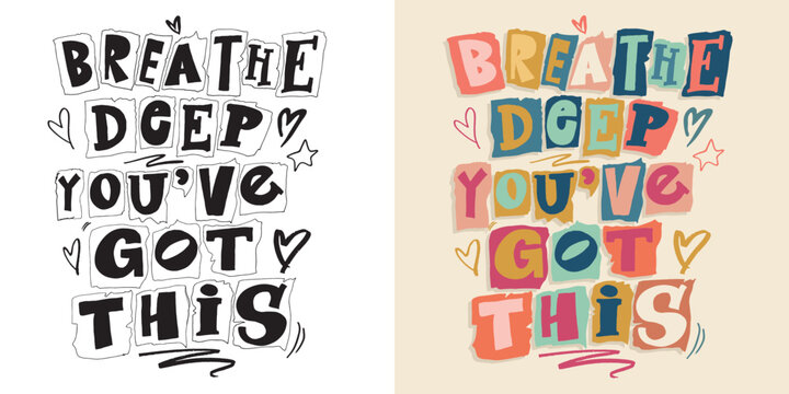 Trendy hand drawn doodle lettering quote. Lettering for t-shirt design, mug print, bag print, clothes fashion. 100% hand drawn vector image.
