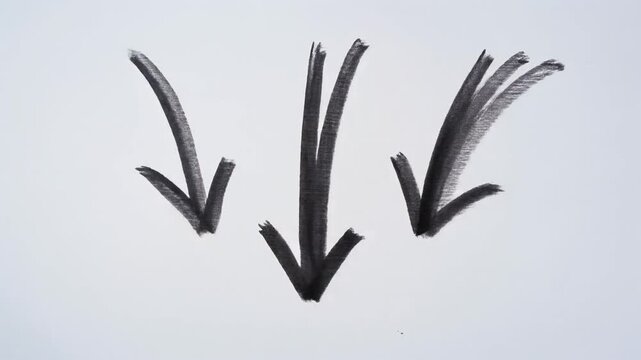Hand Drawn Arrows Animation Sequence