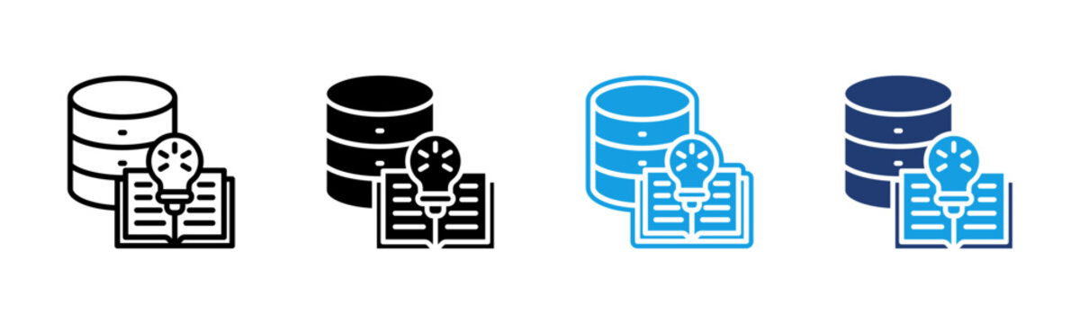 Knowledge Base icon multiple style collection