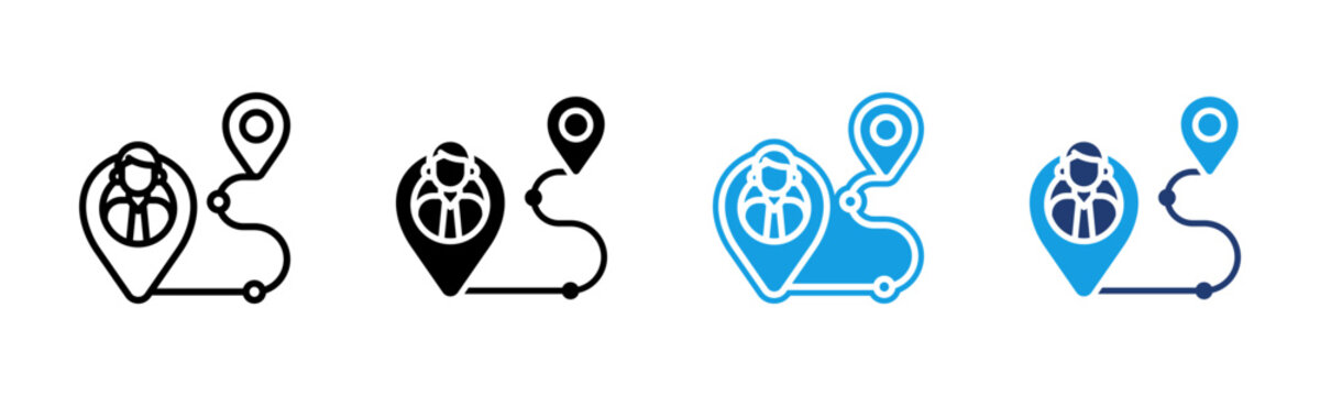 Customer Journey icon multiple style collection