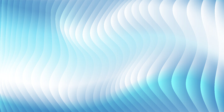 Creative disign blue ripple glass effect background with glowing white light leaks gradient, modern picture