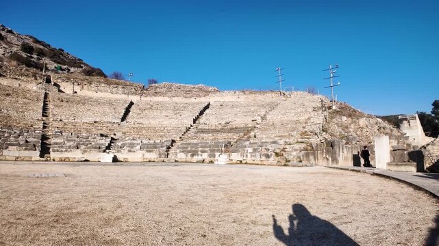 Ancient Ruins at archaeological area of Philippi, Eastern Macedonia and Thrace, Greece