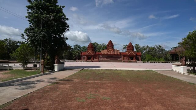 Surin City Pillar Shrine (Lak Mueang), Khmer-styled building in Surin Public Park, Thailand