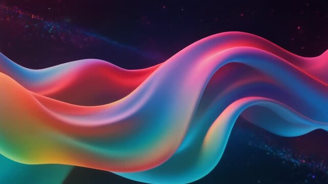 Abstract Colorful Liquid Flowing Wave Background