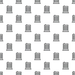 Fototapeta premium Portable electric fan heater outlines creating a repetitive seamless pattern background