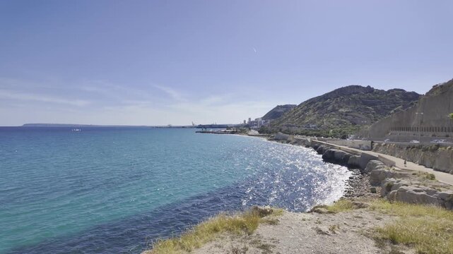 Alicante desde la Via Verde de La Cantera