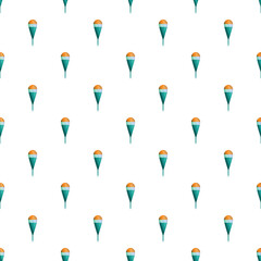 Fishing floats forming a repetitive pattern on a white background © nsit0108
