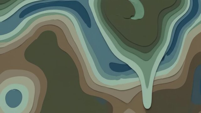 Abstract topographic pattern in earth tone colors for background
