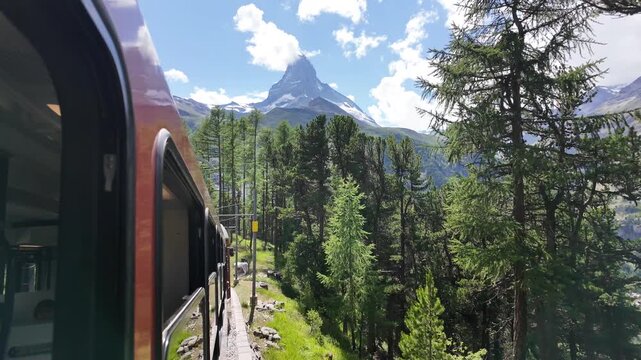 Matterhorn Views from the Gornergrat Railway in Zermatt