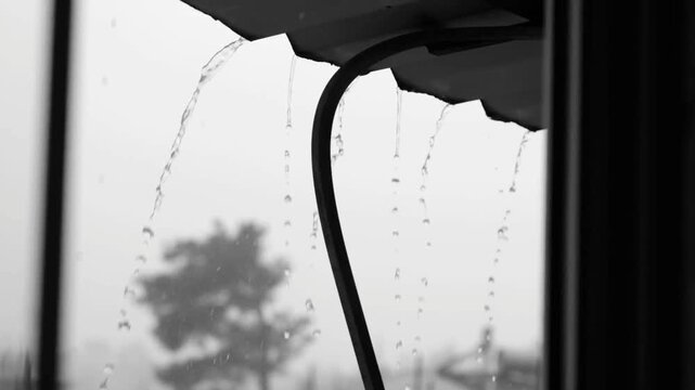 rain on the window