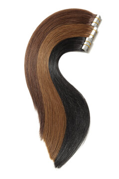 various colors of straight tape in human hair extensions
