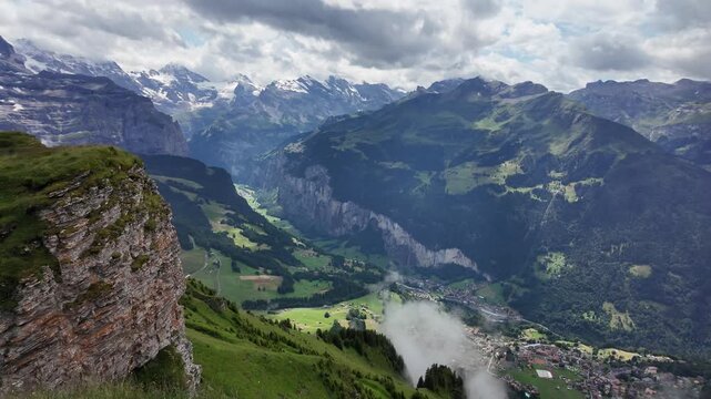 Eiger, Jungfrau, M&ouml;nch, Breathtaking Alpine Peaks from M&auml;nnlichen Hiking Trail