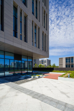 Modern commercial office building exterior