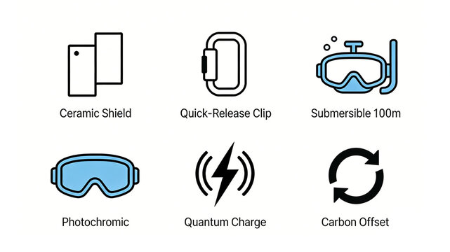 Outdoor digital accessories are sturdy and easy to disassemble, 100 meter waterproof, light sensitive color changing, quantum fast charging, and help achieve carbon neutrality.
