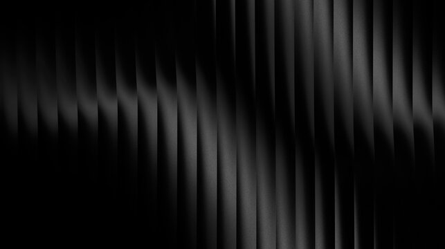 A row of vertical lines or curved columns looks like metallic blades or curtains arranged neatly. With black and metallic gray colors, it is used as a technology or professional themed background beca