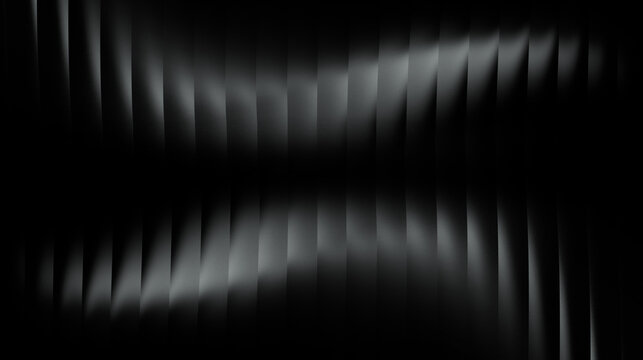 A row of vertical lines or curved columns looks like metallic blades or curtains arranged neatly. With black and metallic gray colors, it is used as a technology or professional themed background beca