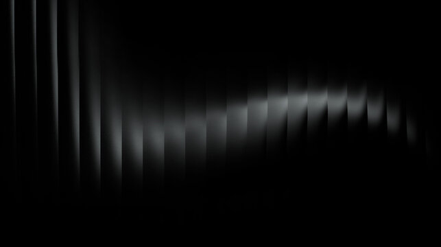 A row of vertical lines or curved columns looks like metallic blades or curtains arranged neatly. With black and metallic gray colors, it is used as a technology or professional themed background beca