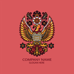 Obraz premium Indonesian culture logo icon in vector .