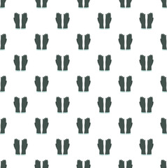 Naklejka premium Seamless pattern of dark gray medical gloves, representing health and safety