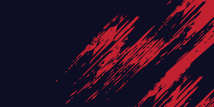 Vector red layout with flat lines on backround blue. Decorative shining grunge background illustration