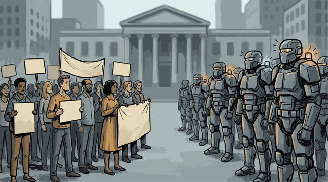 Civil Unrest and Robotic Law Enforcement