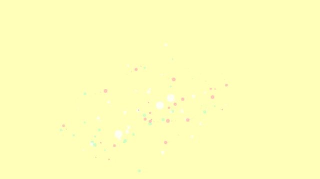 Yellow Background With White Dots Pattern.