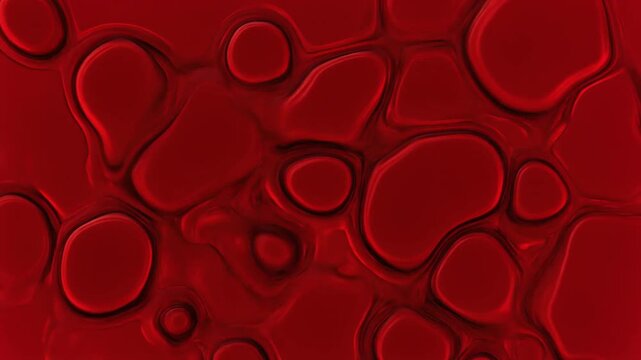 Abstract Red Liquid Motion Background