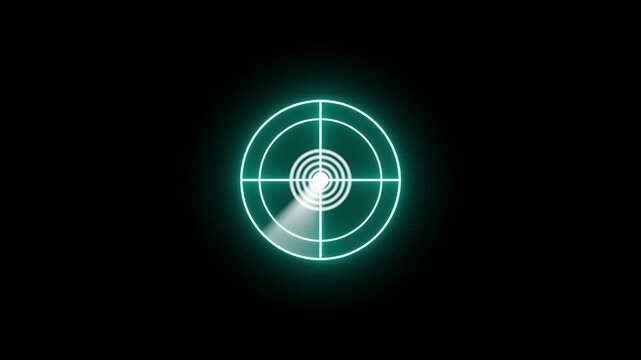 File #: radiographer animation white color on black background. concept radar.