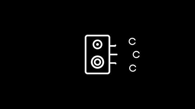 File #: underestimation of icons with data processing on black background