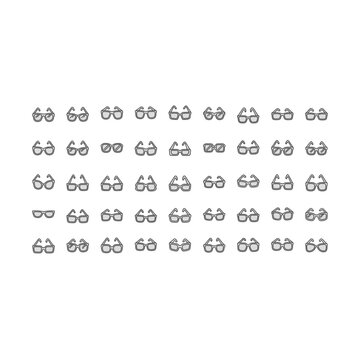 Collection of various telugu script vowel characters and symbols with alphabet