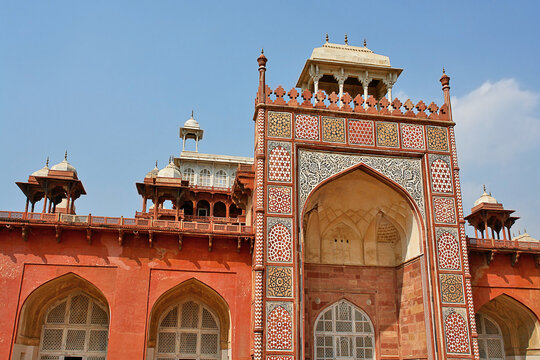 Akbar's  mausoleum of the third and greatest Mughal emperor Akbar  is situated of grounds in Sikandra, a suburb of Agra, Uttar Pradesh, India.
