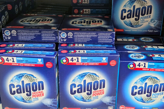Wroclaw, Poland, April 26, 2026: Calgon Power Tablets for Enhanced Laundry Performance and Protection