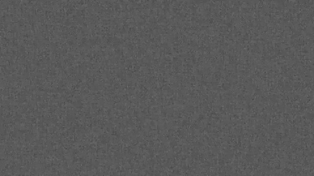 Old Retro TV - Static tv black and white noise caused by bad signal reception. Loop animation