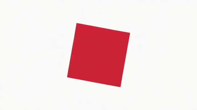 Rotating Red Square Motion Graphic Animation