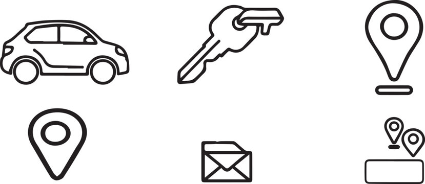 Car keys are handed over at a location with a map and email nearby