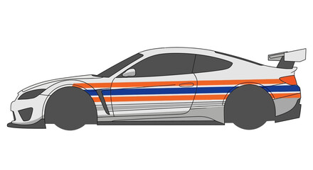 Sports car illustration © Otomotif_art