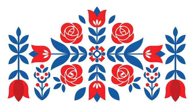 Floral Folk Art Design