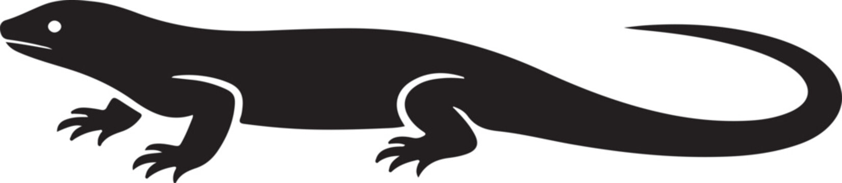 a lizard vector sillhute