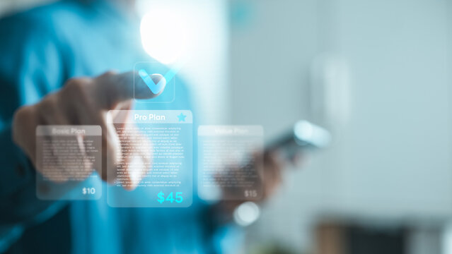Digital subscription management platform with recurring billing, premium membership plans and online payment options for business services and software access.